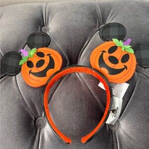 Disney Halloween Orange and Black Mickey Ears